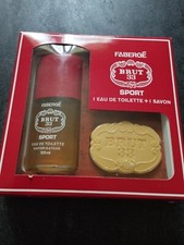 Fabergé coffret brut 33 sport EDT 125 ml et savon vintage rare ancien