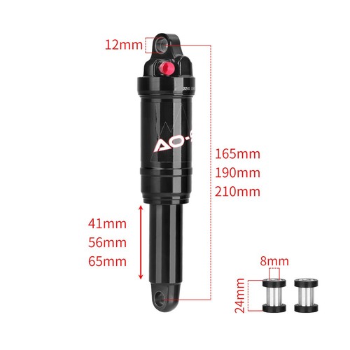 Amortisseur 165190mm avec