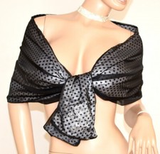 Étole femme argent foulard