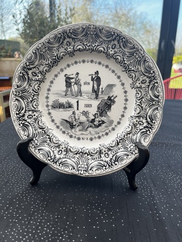 Assiette décorative rébus - assiette,