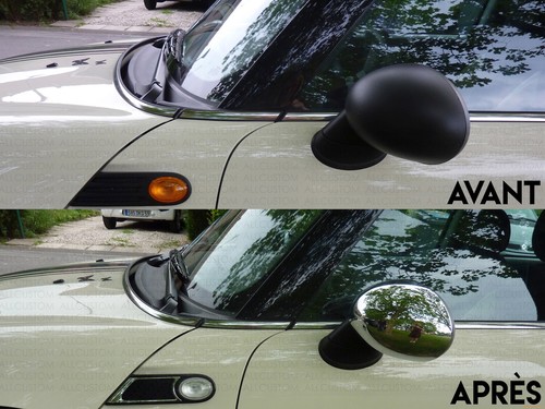 Caches chrome coques - chrome,