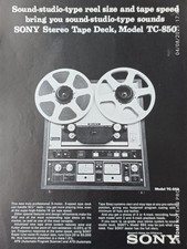 SONY vintage Print Ad !! " TC-850 Stereo Tape Deck "