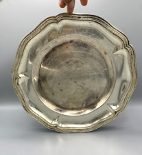 Plat de service rond en métal