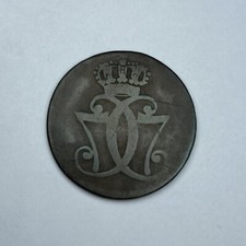 Pièce Monnaie 1 Skilling Danske K M 1771 Danemark Christian VII