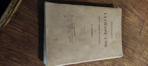 Ancien livre sur chasse - ancien,