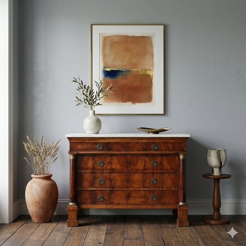 Commode empire ancienne acajou - commode,