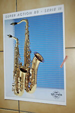 SAXOPHONE ALTO TENOR SELMER SUPER ACTION 80 SERIE III Brochure adversing FRANCE