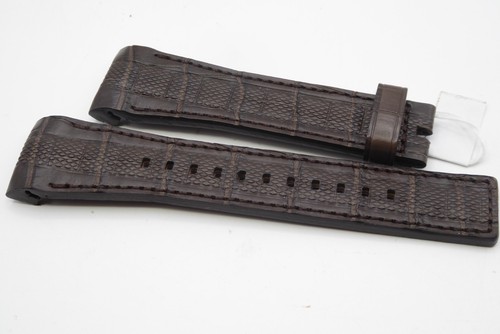 Bracelet cuir croco marron - croco,