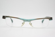 Lunettes Vintage Alain Mikli A0203 Marron Bleu Monture Demi-Rim