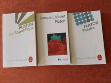 Châtelet / PLATON / Phèdre / La République / LOT 3 Livres