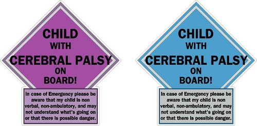 Child with cerebral palsy - palsy, on