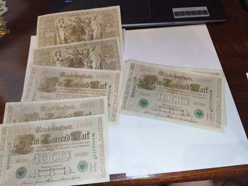 Billets 1000 marks allemand - marks,