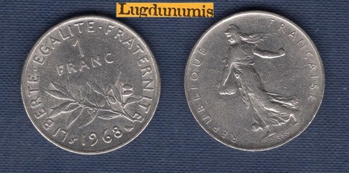 Franc semeuse nickel - franc, 1968