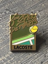 PIN PINS LACOSTE 6E OPEN DE TENNIS ROLAND GARROS ARTHUS BERTRAND COULEUR RARE