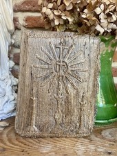 Porte Tabernacle Ancienne Bois Sculpté XVIII ème Art Populaire