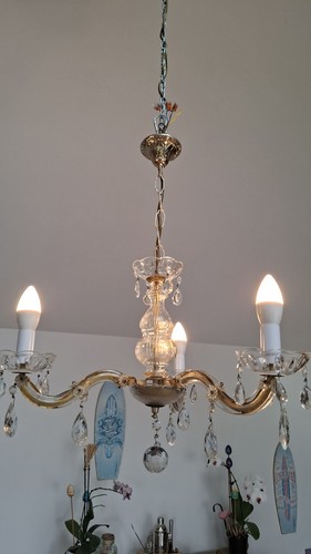 Lustre ancien pampilles - ancien,