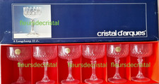 Cristal d'arques coffret de 6 Coupes a champagnes modèle Longchamp comme neuves