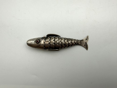 Poisson articulé argent - articulé,