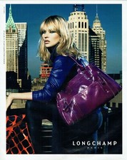 Publicité Advertising 049  2008   Longchamp coll sac avec Kate Moss
