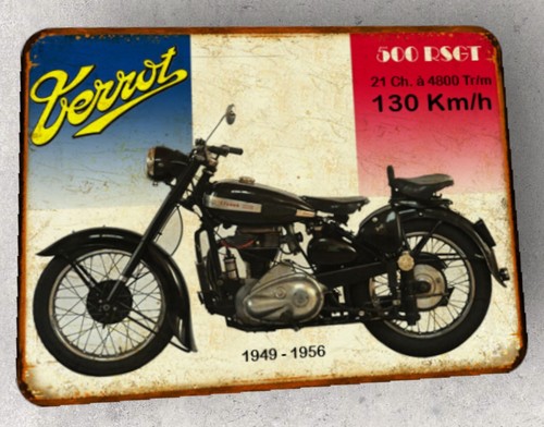 Plaque métal vintage terrot - métal,