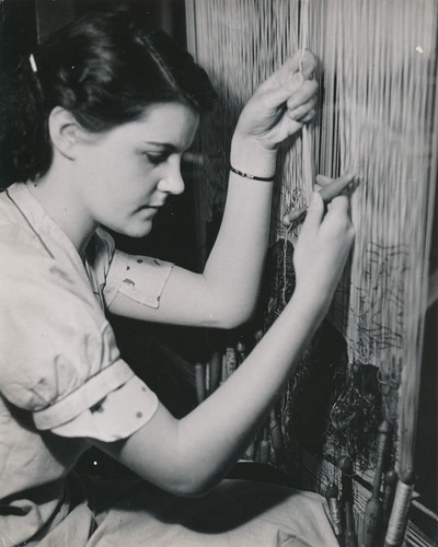 Femme travail tissage la - travail,