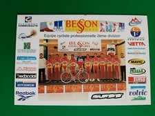 CYCLISME carte équipe cycliste BESSON Chaussures 2000