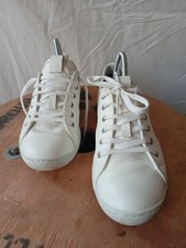 tbs - Chaussure Basket / Tennis de pont plate - cuir blanche T 39 mise une fois