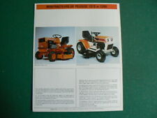 Prospectus fiche : micro tracteurs de pelouse MOTOSTANDARD 1010 & 1200