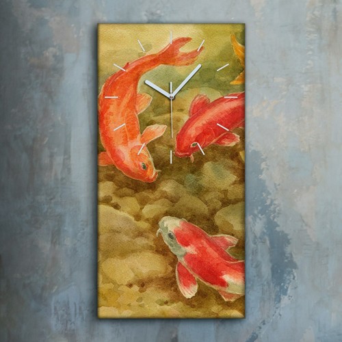 Horloge murale sur toile - , 30x60