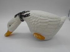 RAVISSANT GRANDE FIGURINE CANARD EN BISCUIT / PORCELAINE ALLEMANDE ?