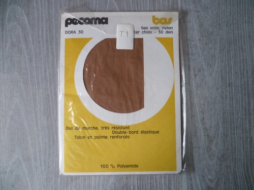 Paires bas nylon marron - de,