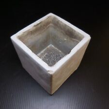 Récipient panier vide-poche cube ciment vintage art déco maison design XX N6190 