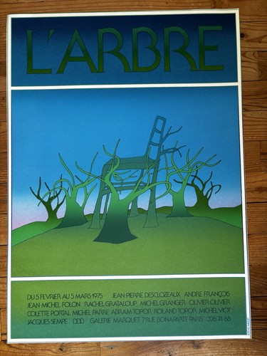 Affiche originale folon - originale,