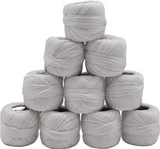 Fil à emboutir 10 x 20 m - Palette de couleurs - 100 % coton 1 blanc