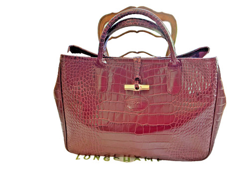 Longchamp burgandy crocodile - longchamp/burgandy,