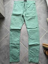 LE TEMPS DES CERISES Pantalon jean vert d'eau Modèle JOS Taille 28