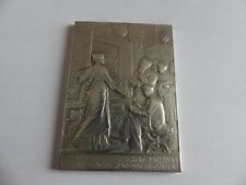 MEDAILLE PLAQUE BRONZE ARGENTE