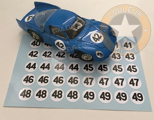 Petits stickers ronds numeros - petits,