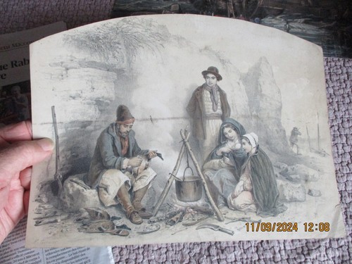 Ancienne gravure chasse aux - ancienne,