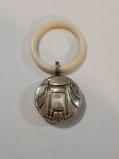 Ma Collection Hochet Ancien Bébé Argent Poinçon Art nouveau Art déco Berceau