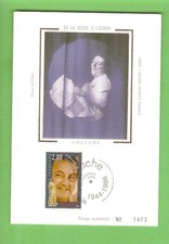 COLUCHE  carte postale CINEMA  ed.FDC 1er jour 17/09/1994 Paris