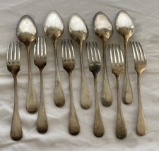 CHRISTOFLE  COUVERTS DE TABLE EN METAL ARGENTE FOURCHETTE CUILLERE/6563V8