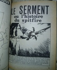 Ancienne bd avion Spitfire Le serment bande dessinée avion seconde guerre