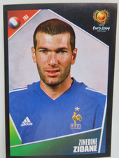 PANINI FOOTBALL ZINEDINE ZIDANE EURO 2004 STICKER 107