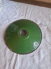 Abat-jour lustre plafonnier ancien vintage tôle émaillée luminaire lampe design