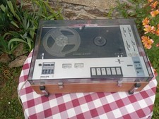 Magnétophone à Bandes Philips 4500 avec capot. Pour Pièces.