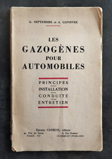 LES GAZOGENES POUR AUTOMOBILES