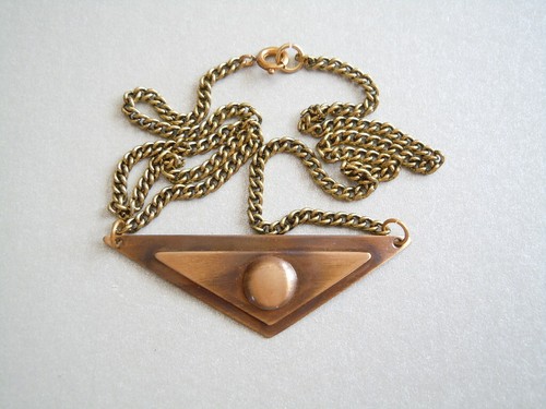 Collier pendentif triangle - collier,