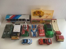 Lot Joustra Gozan Camion Voiture Bus Tank Tôle Et Plastique VTG 70 80