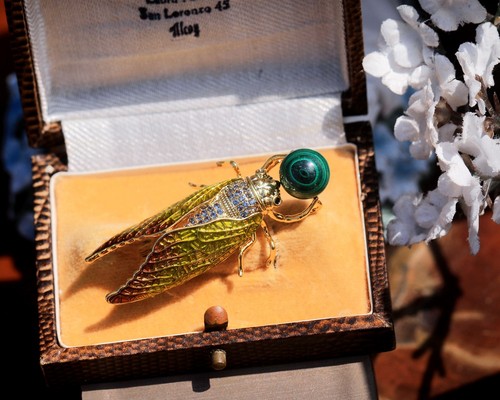 Broche pendentif doré - broche,